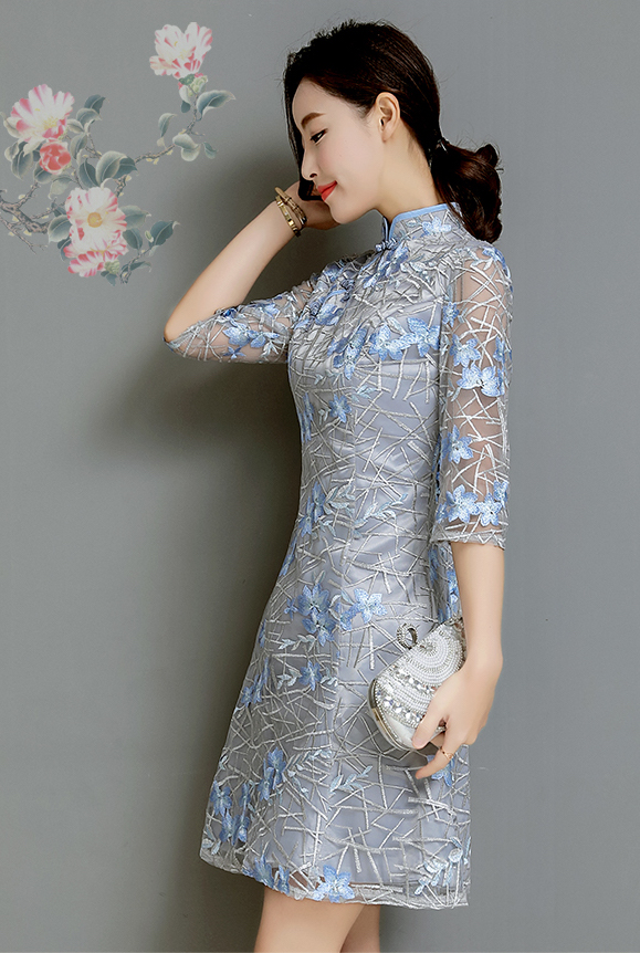 FF-147 Classic Cheongsam As picture